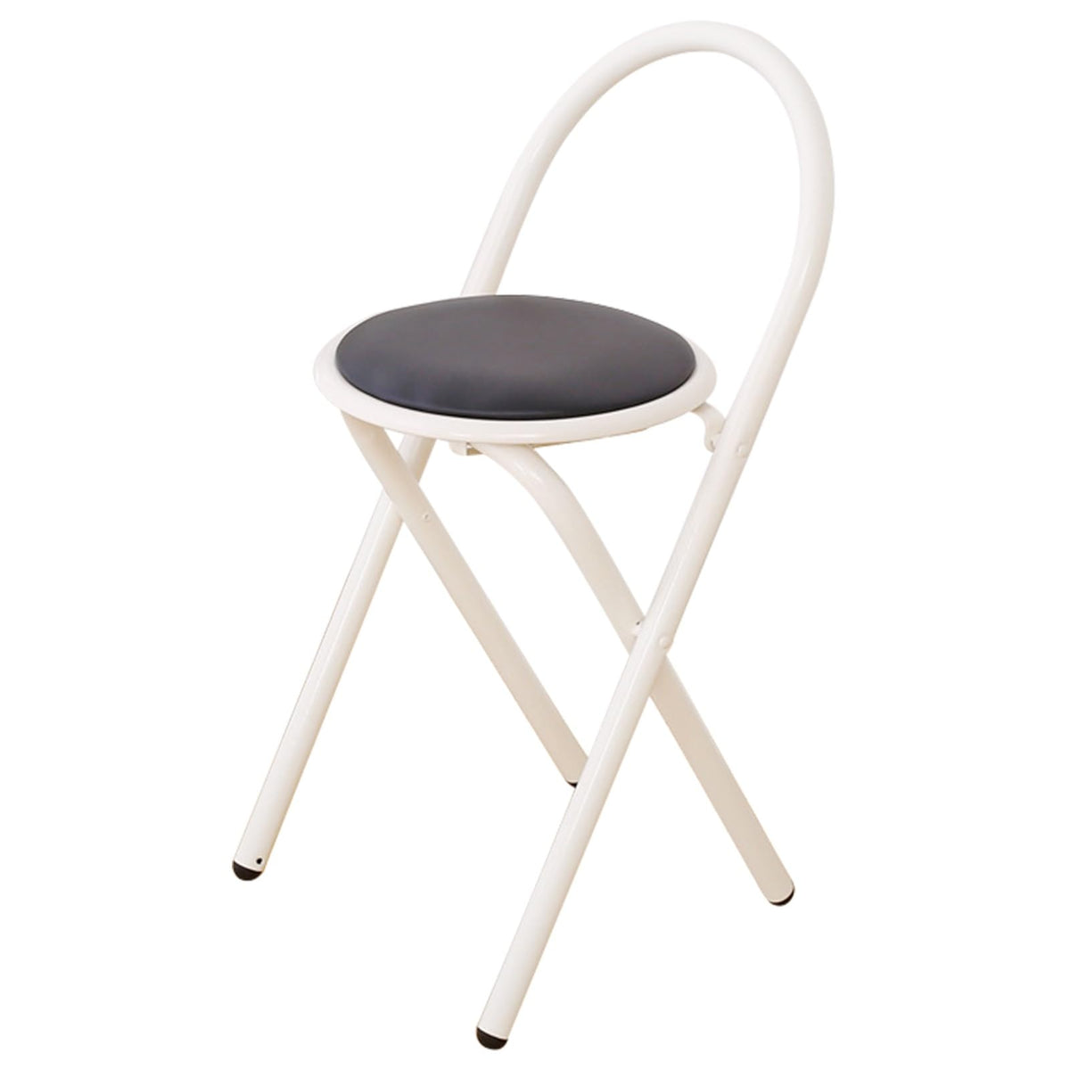 18 Inch Black Folding Bar Stool with Cushion O5500