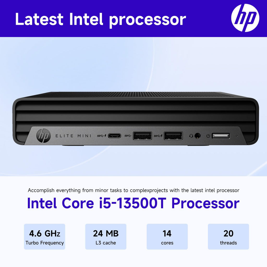 13th Gen Intel 14-Core i5-13500T 16GB DDR5 RAM 256GB SSD Mini Desktop X48941