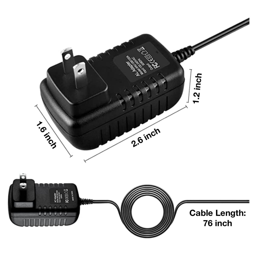 12V DC Power Supply Adapter Cord Cable P6794