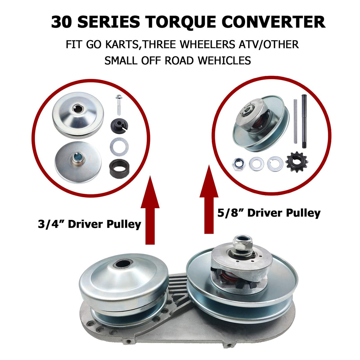 30 Series 3/4" Torque Converter Clutch 10T #40/41/420 Chain S10050