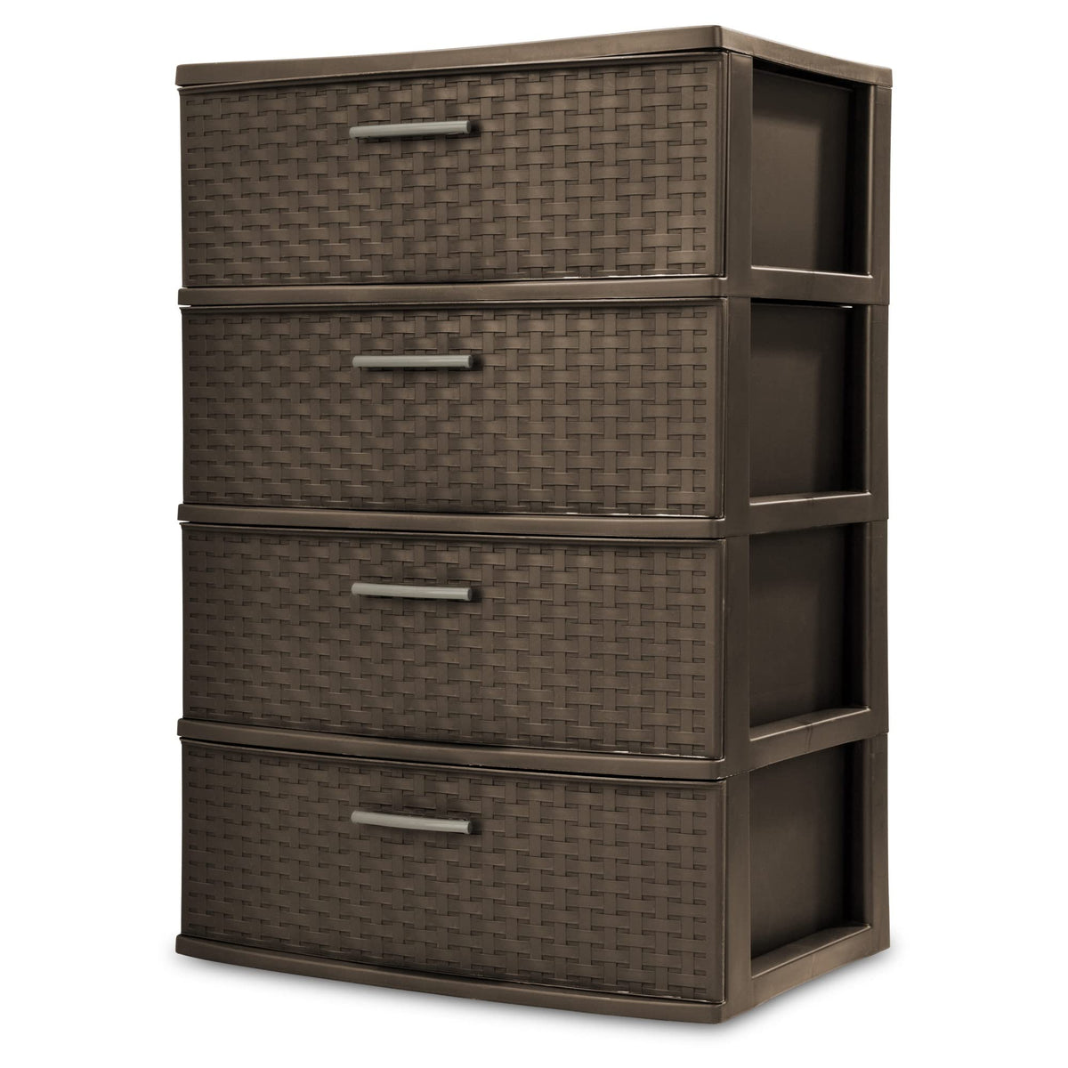4 Drawer Espresso Wide Weave Tower Q989110