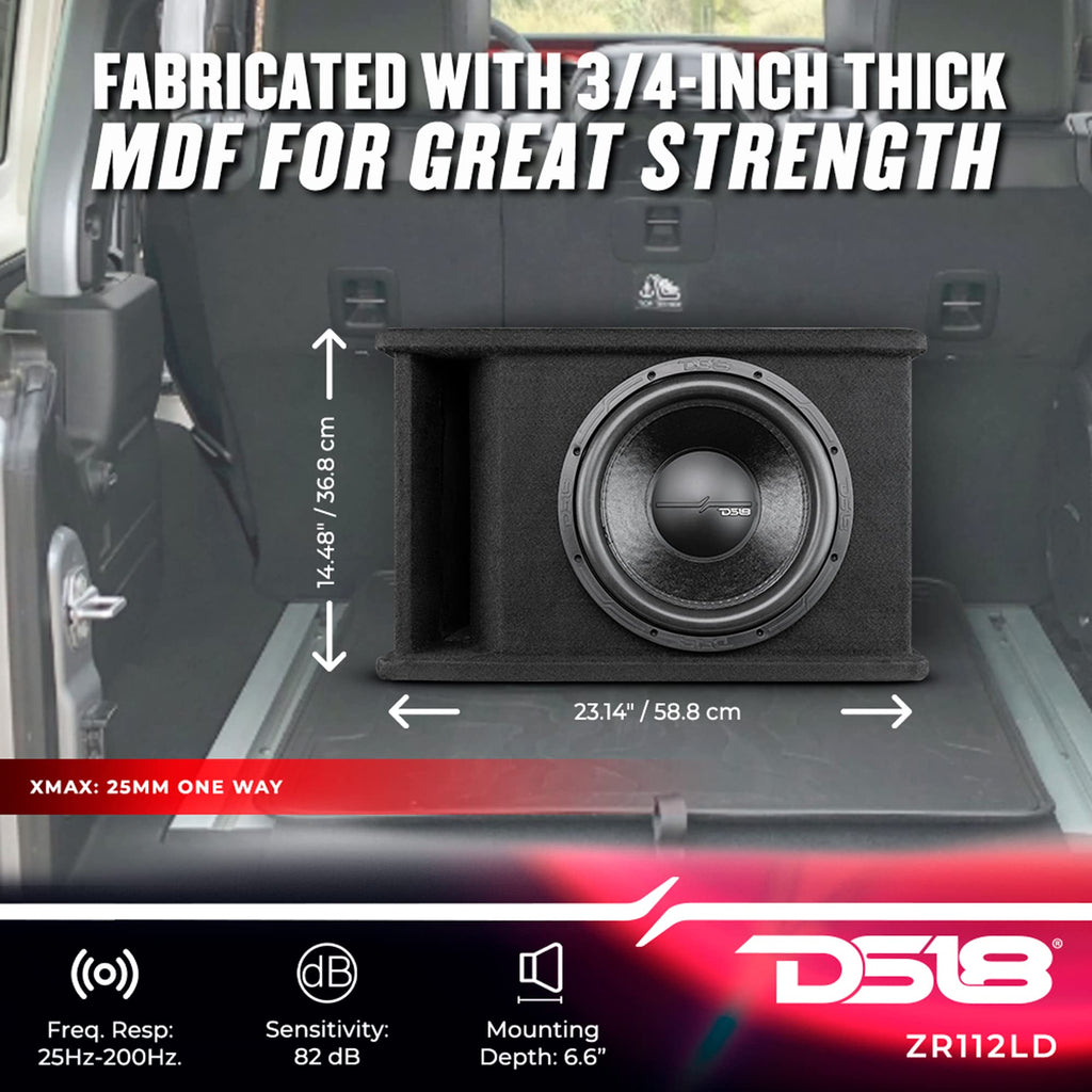 12" Single Subwoofer Loaded Enclosure Ported Box C579