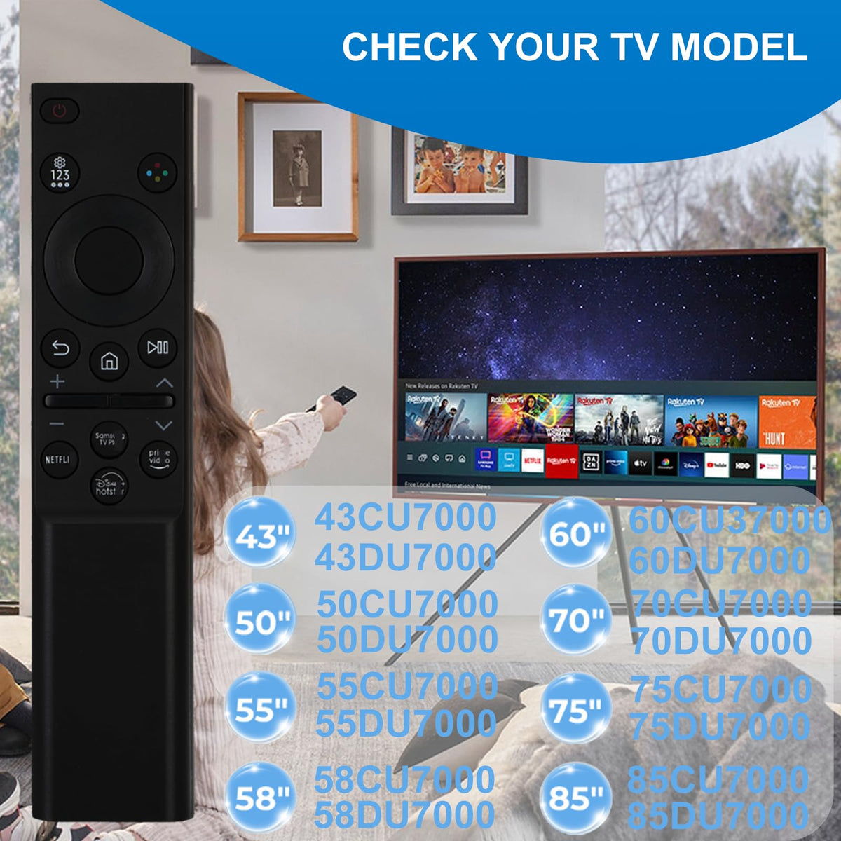 Remote for TV H124
