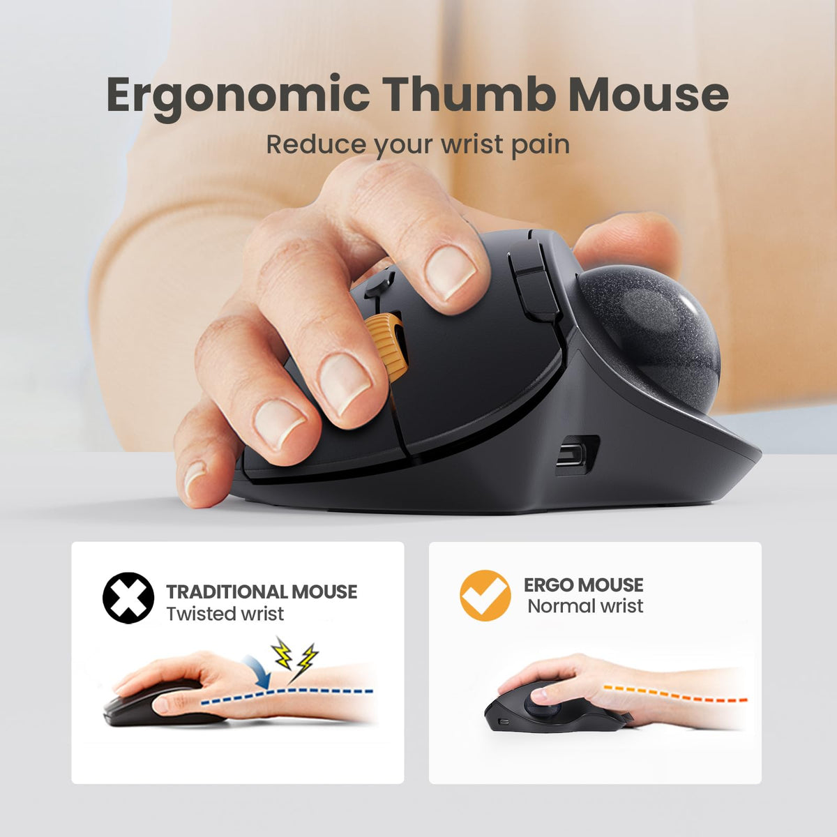 Wireless Bluetooth Trackball Mouse O259