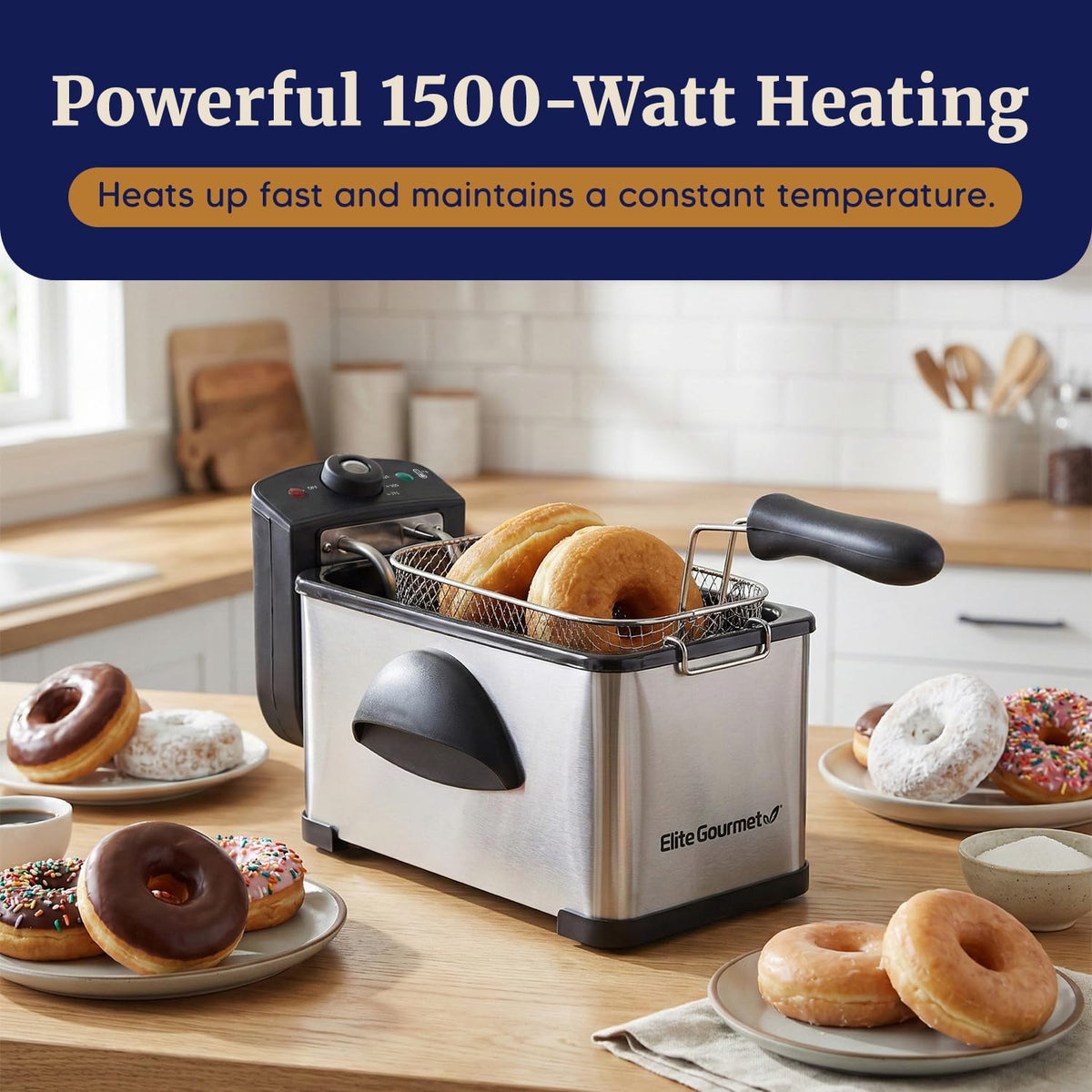 2Qt Immersion Deep Fryer with Removable Basket O67827