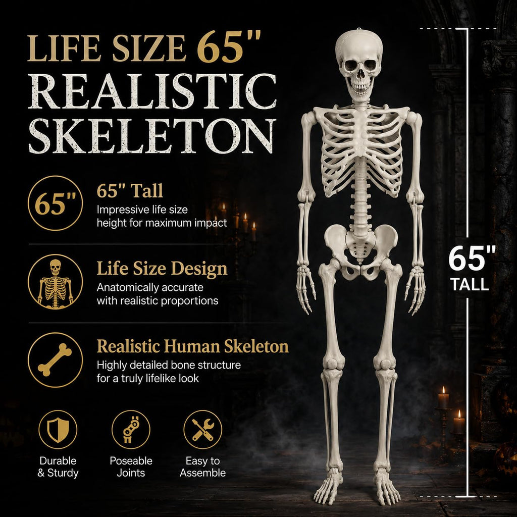 Life Size Poseable Skeleton P137383