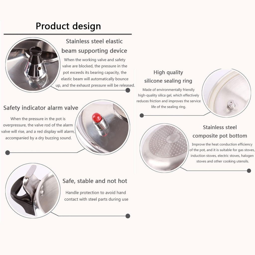 2L Aluminum Pressure Cooker R1724