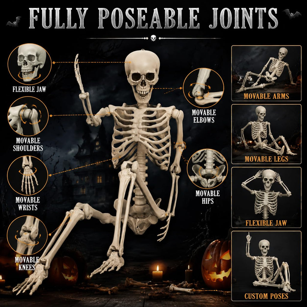 Life Size Poseable Skeleton P137383