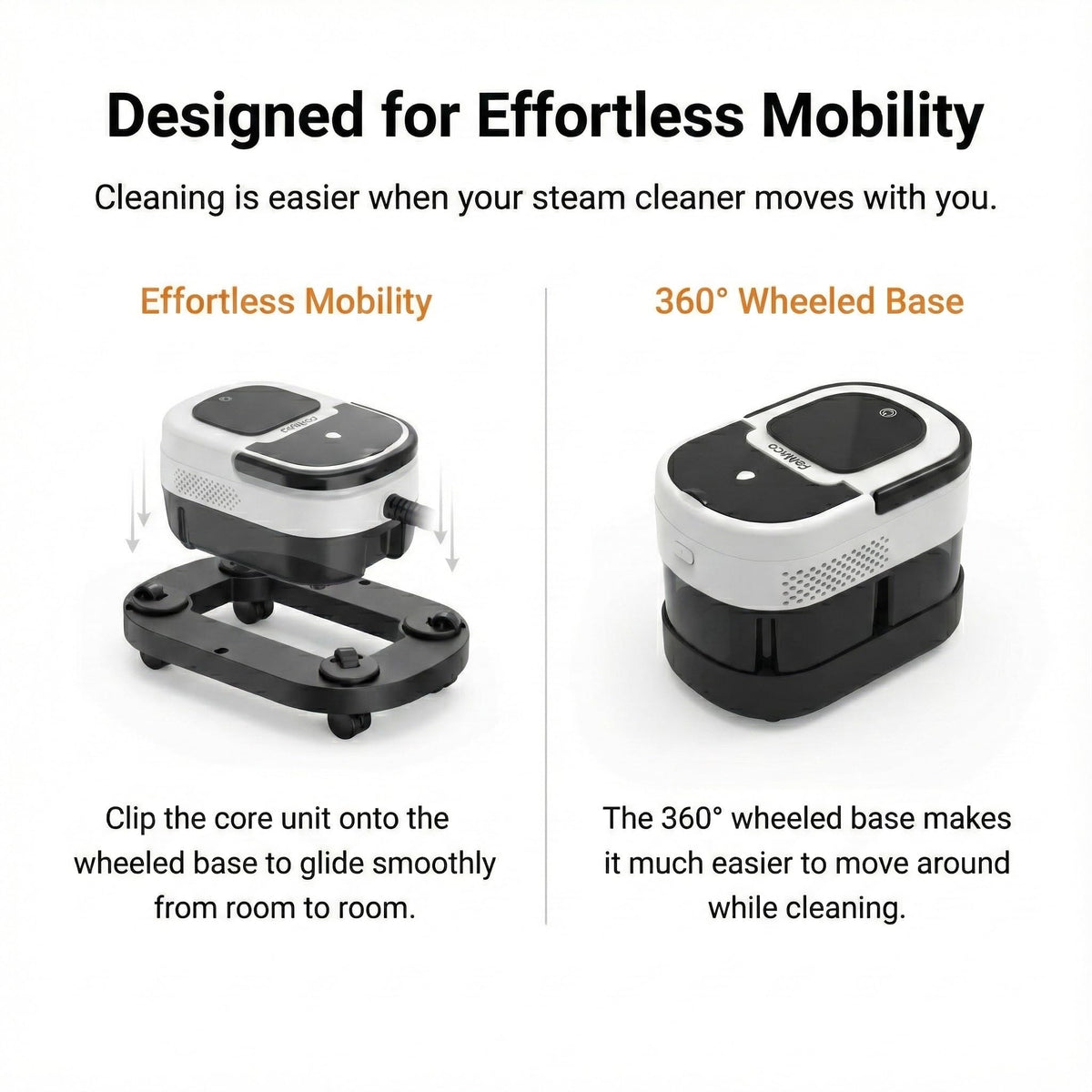 2-in-1 Steam Cleaner & Steam Mop with 1.6L Tank, 15s Heat Up, 16-Piece Kit K89785