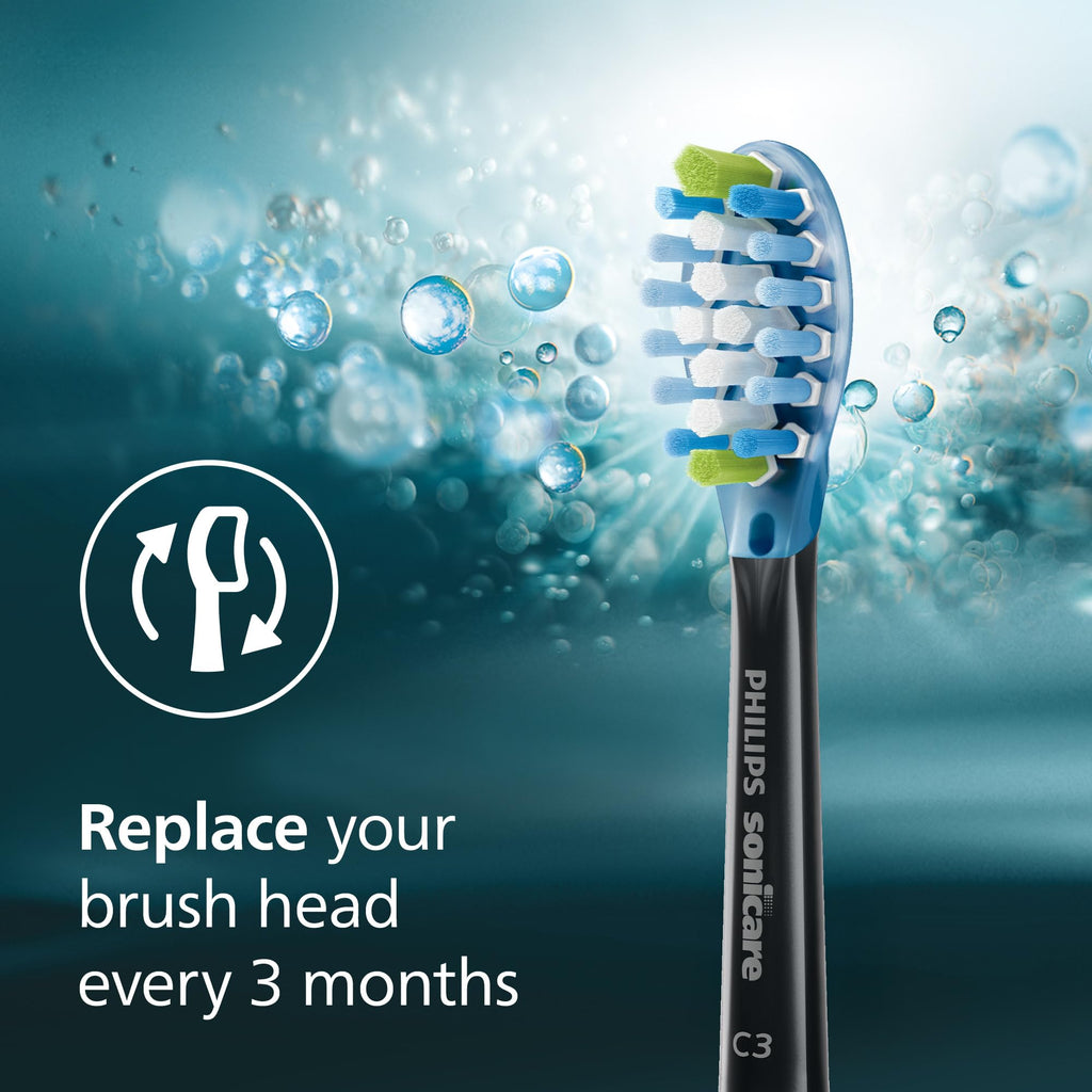 Black 2 Pack Replacement Electric Toothbrush Heads H32109