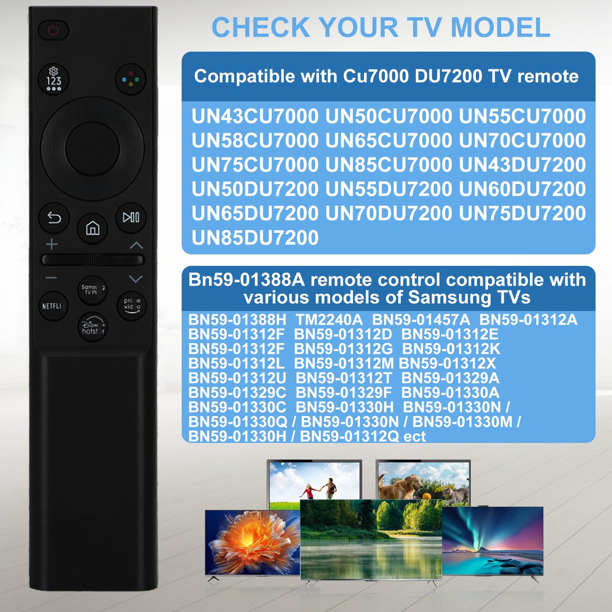 Remote for TV H124