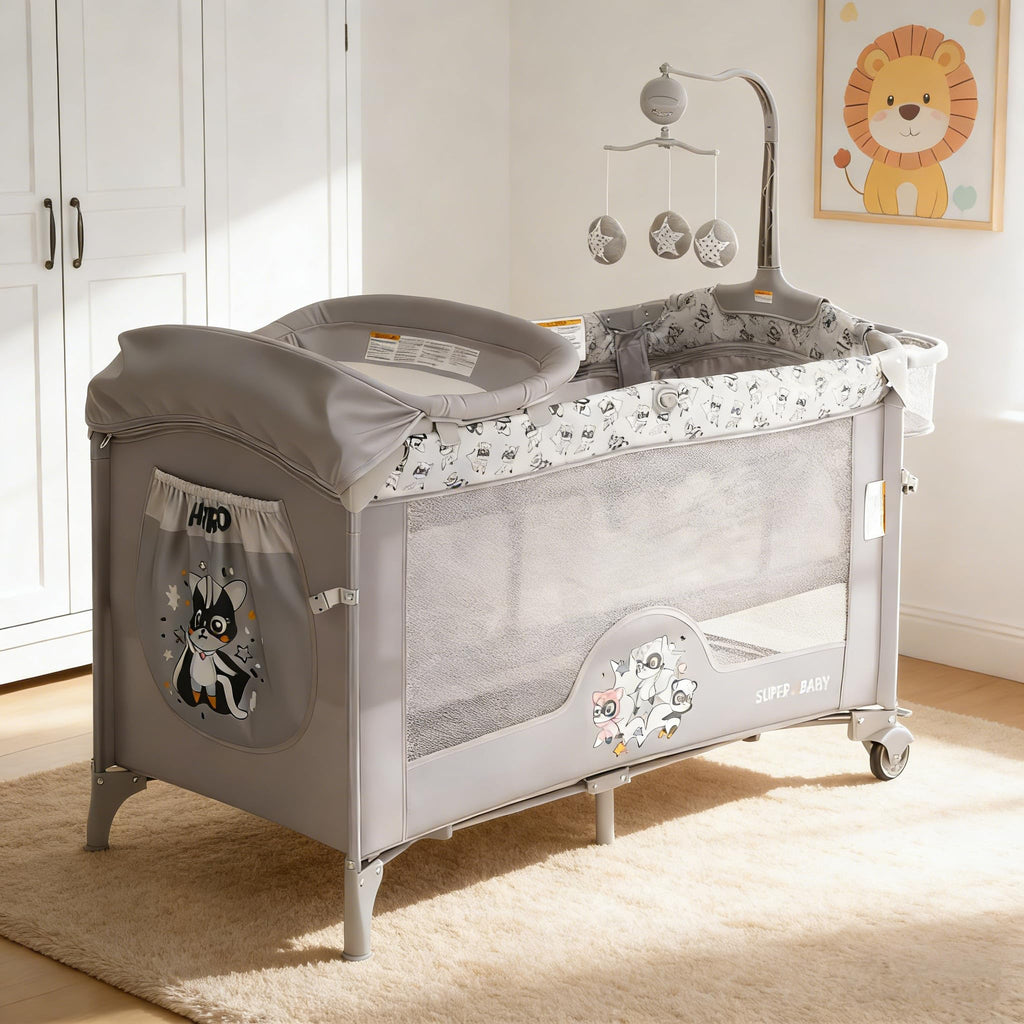 4 in 1 Baby Bassinet Bedside Sleeper Pack and Play with Changing Table S76594