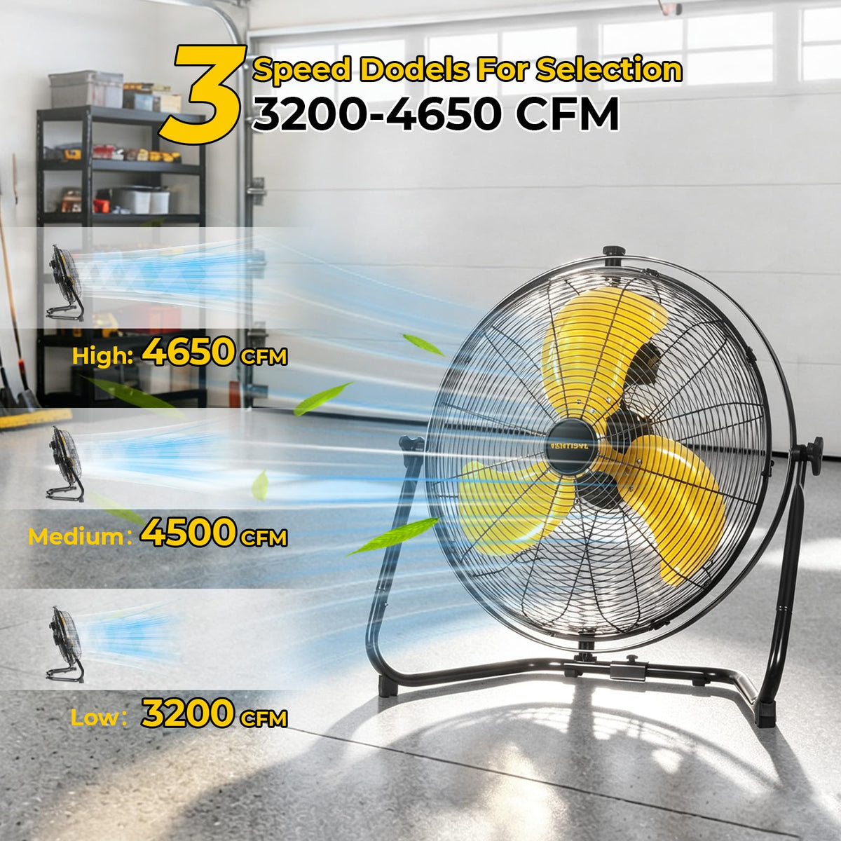 20 Inch 2-in-1 Floor Wall Mounted Fan L498478
