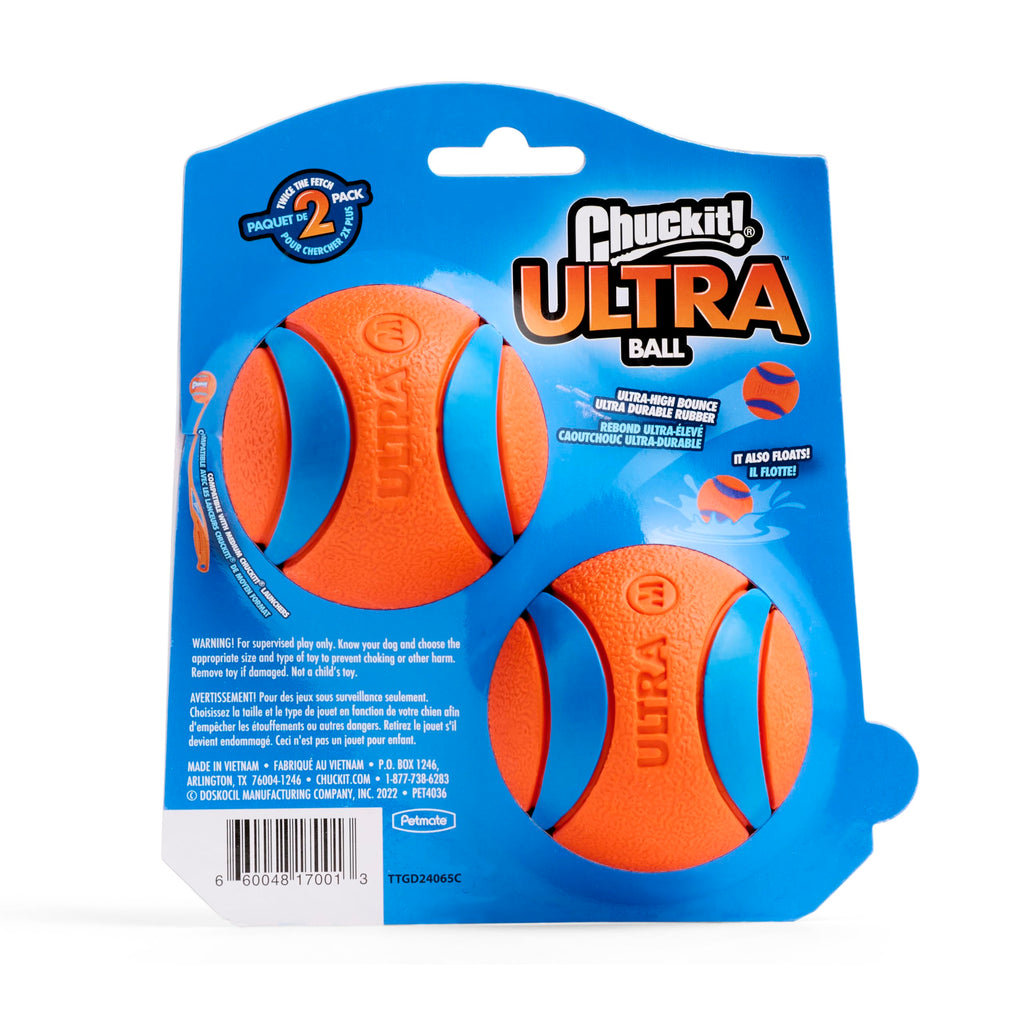 Dog Toy Durable Rubber Medium 2.5-in 2 Pack A6827