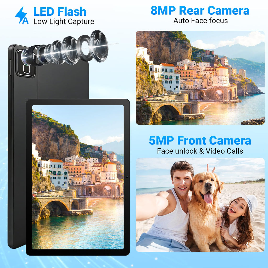 11 Inch 2 in 1 Android 16 Tablet with Keyboard Mouse Pen Case O8368