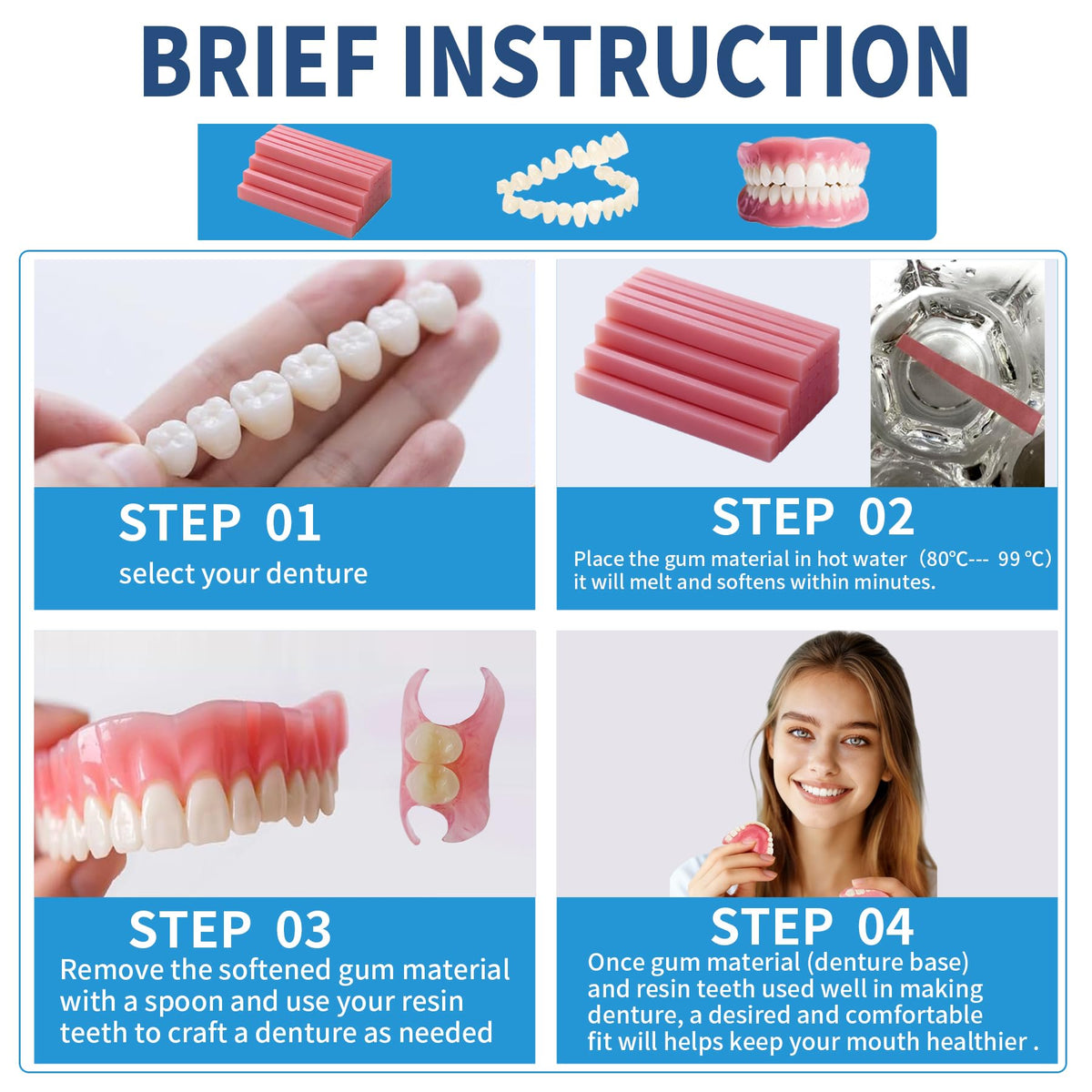Denture Temporary Veneers Kit Q684935