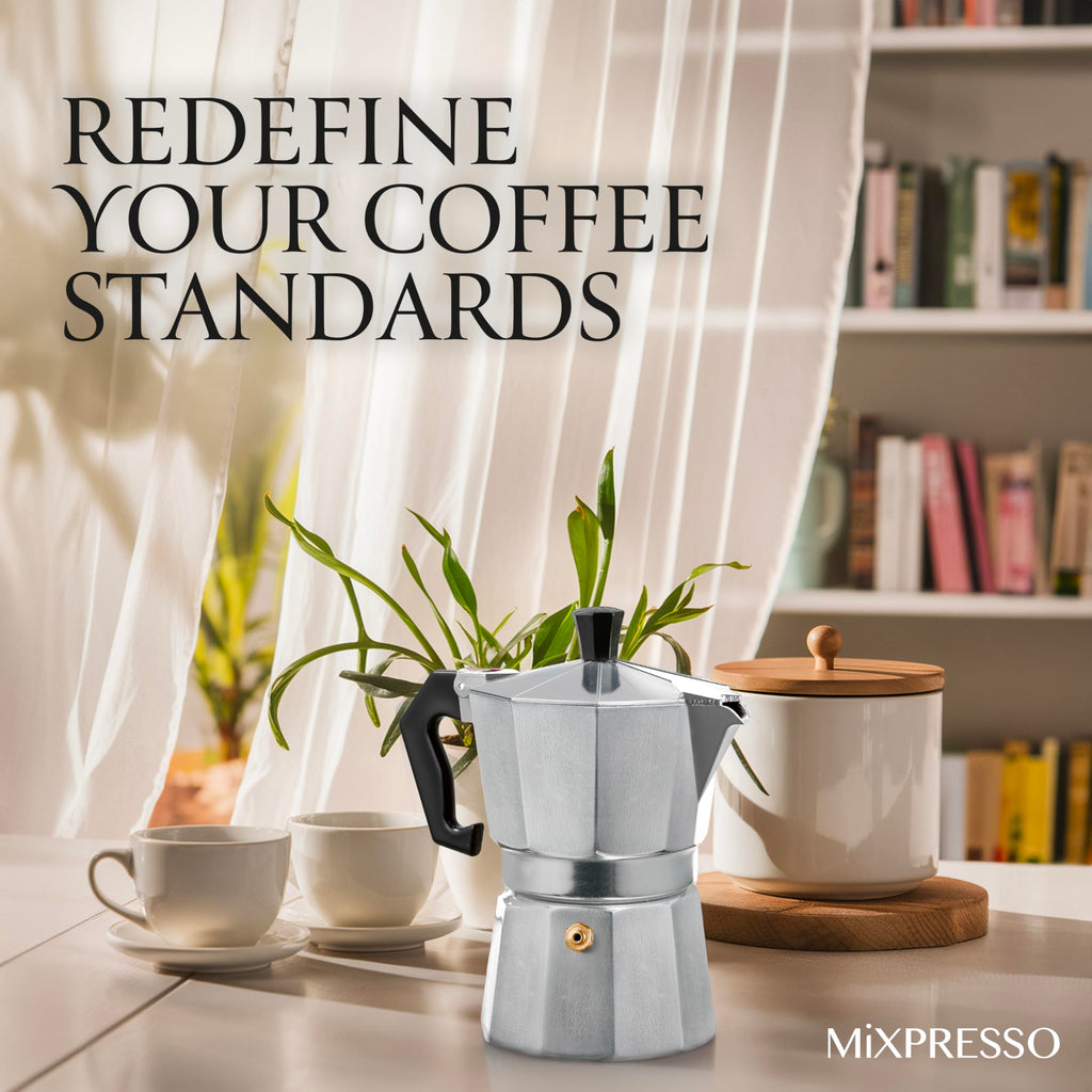 3 Cup Moka Pot Stovetop Espresso Maker V2900