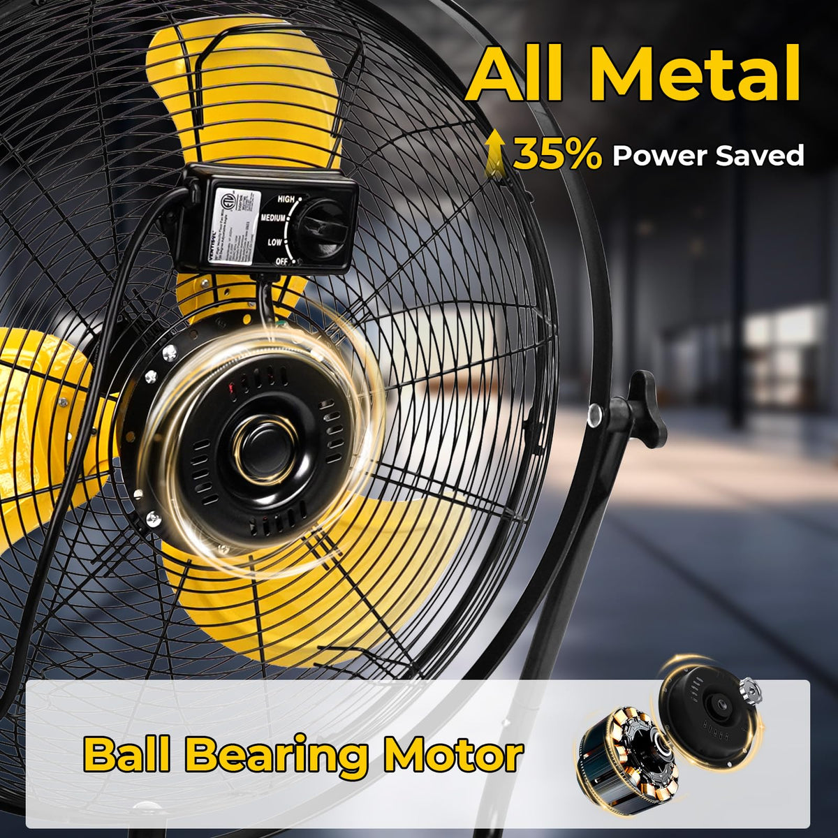 20 Inch 2-in-1 Floor Wall Mounted Fan L498478