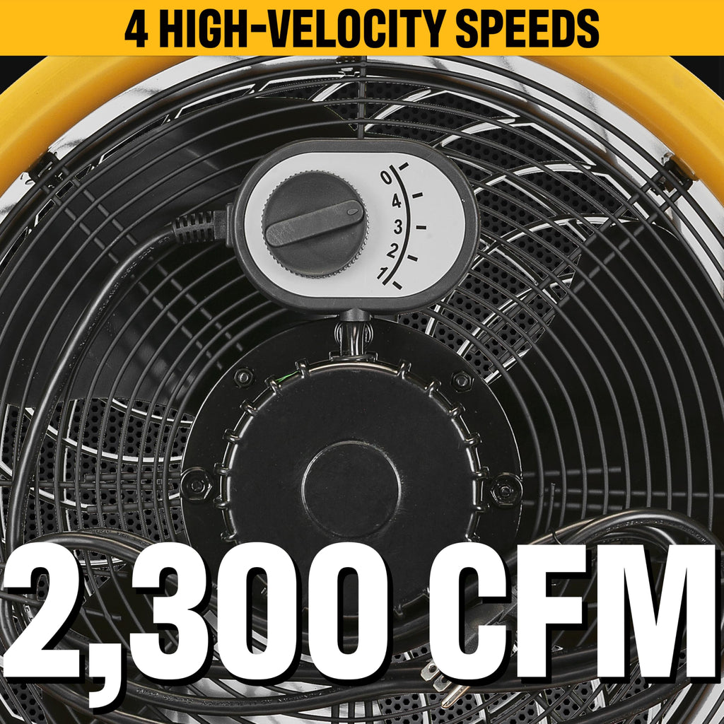 14” High-Velocity Pedestal Drum Fan 4-Speed 2,300 CFM R431
