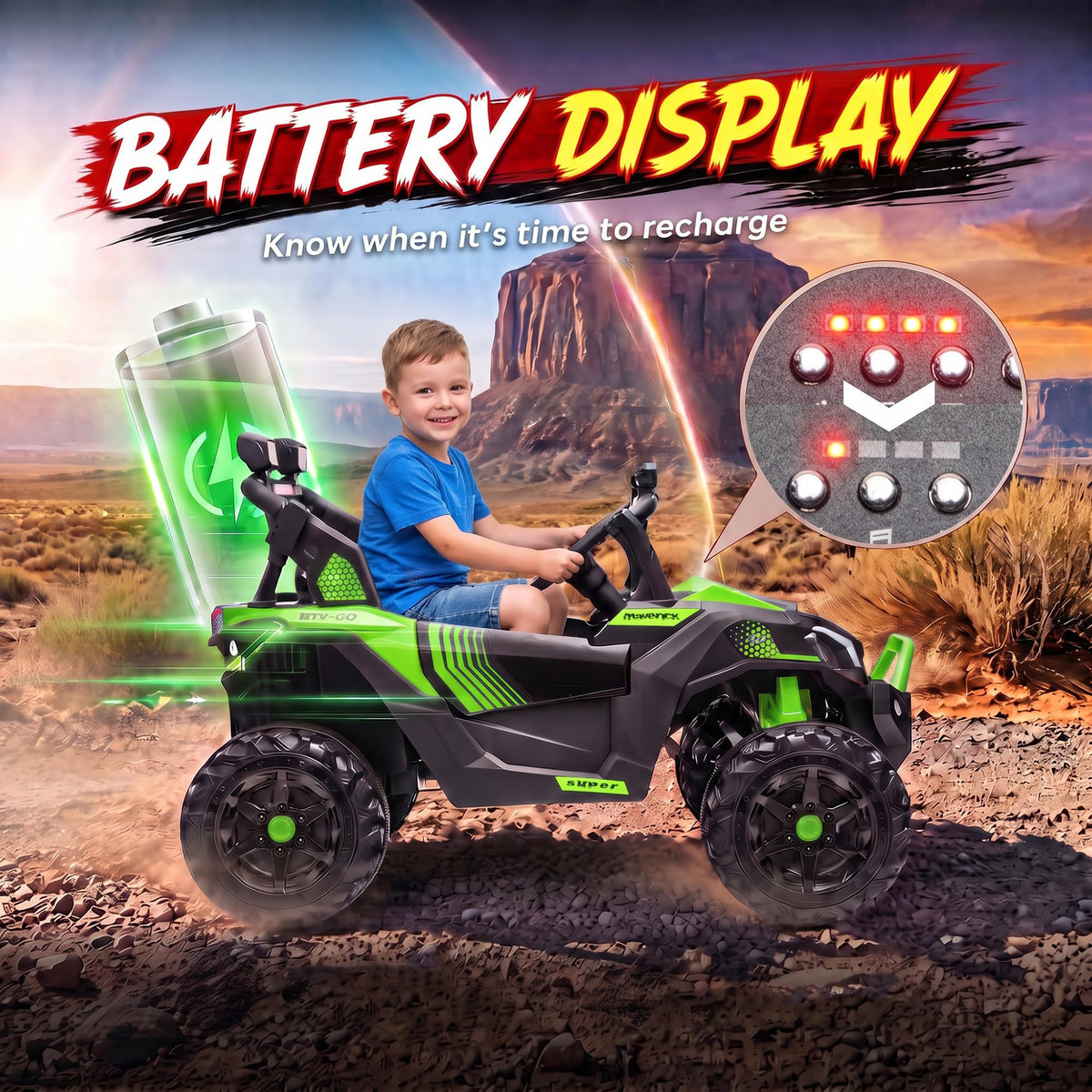 24V 2 Seater Ride On Truck Car Green T169